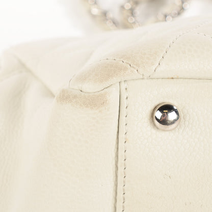 Chanel Caviar Quilted Petit Timeless Tote PTT White 3 of 11