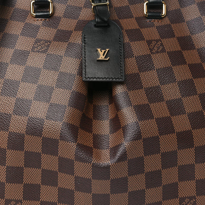 Louis Vuitton Damier Ebene Odeon Tote MM Black 7 of 9