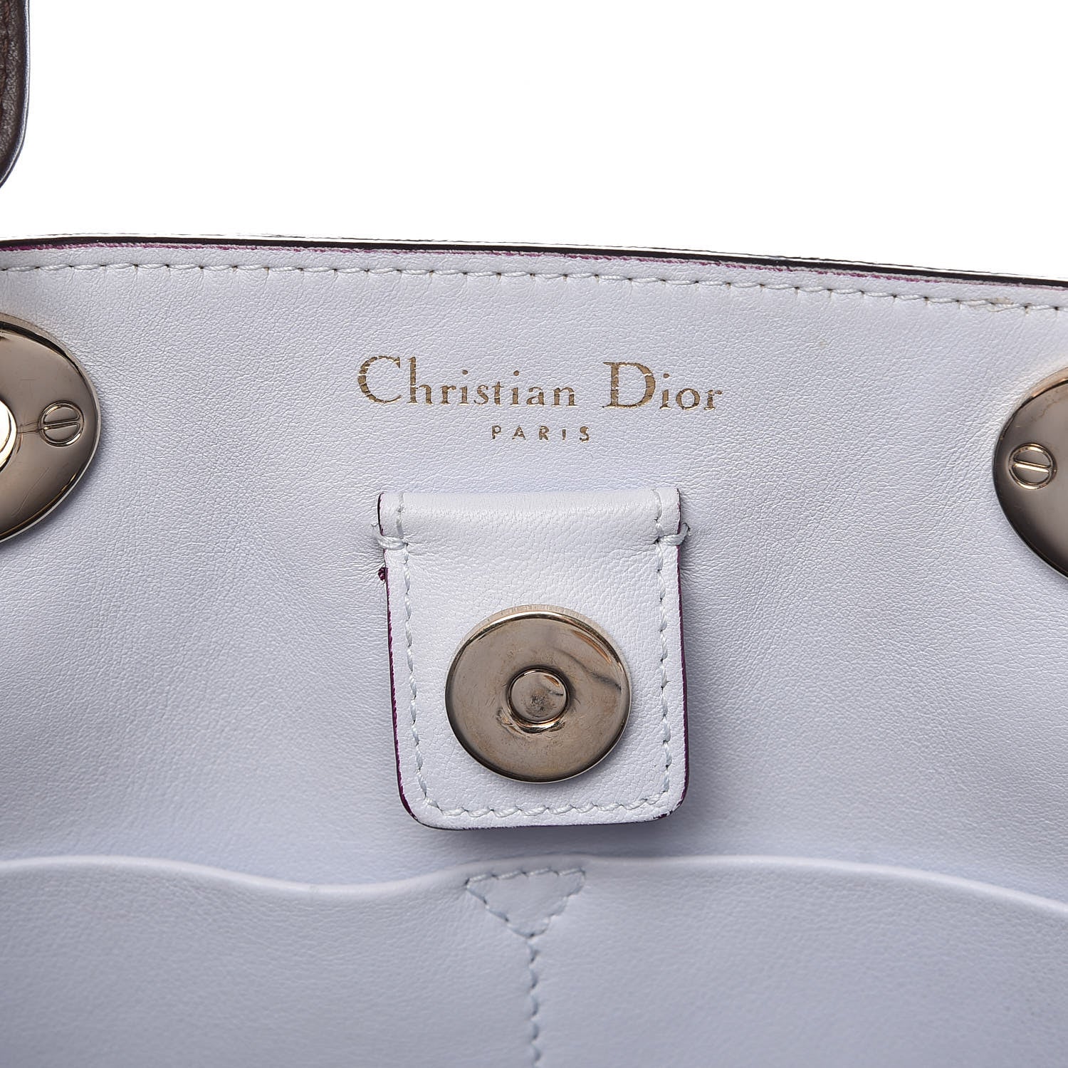 Christian Dior Smooth Calfskin Large Diorissimo Tote Brown 8 of 16