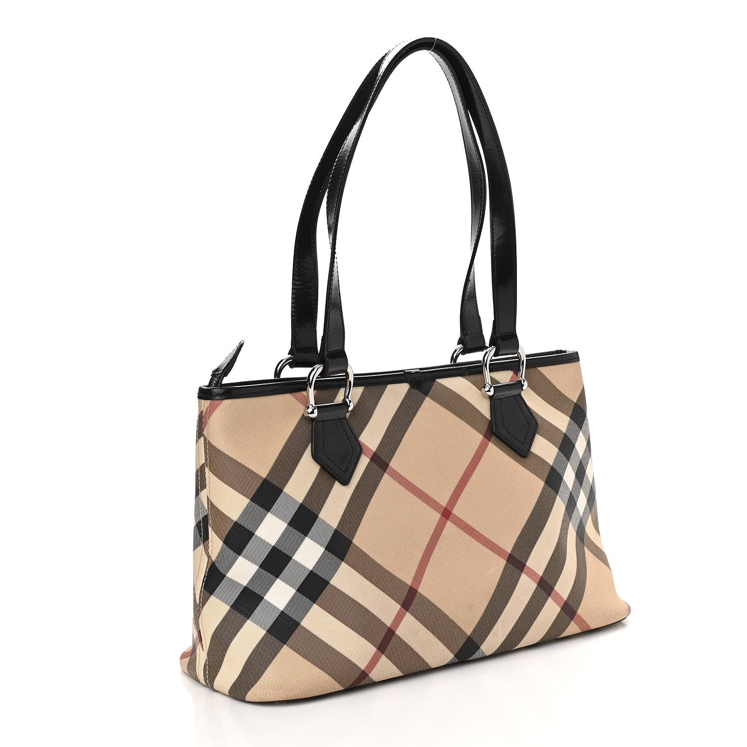 Burberry Supernova Check Regent Tote Black 3 of 13