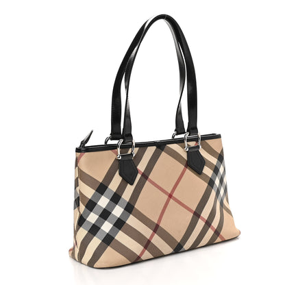 Burberry Supernova Check Regent Tote Black 3 of 13