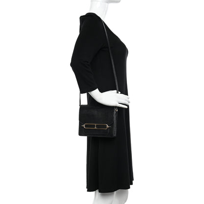 Hermes Lizard Mini Sac Roulis Black 2 of 10