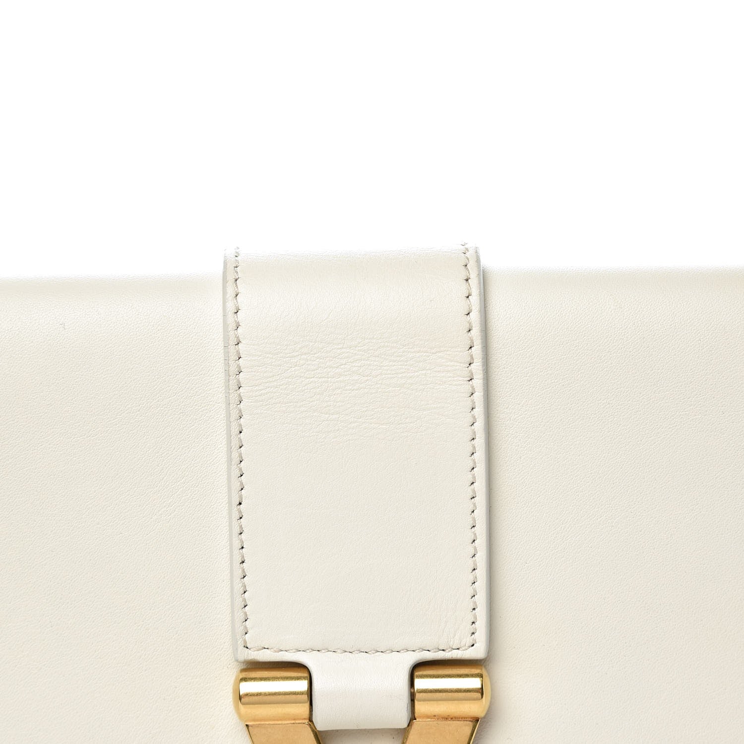 Saint Laurent Calfskin Classic Y Clutch White 11 of 11