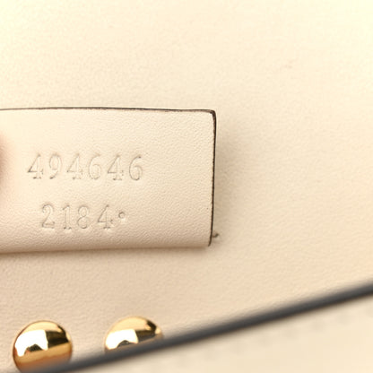 Gucci Calfskin Super Mini Sylvie Chain Shoulder Bag White 7 of 14