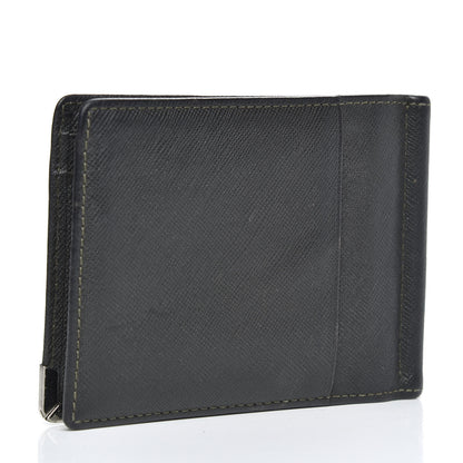 MCM Saffiano Bi-Fold Wallet Black 3 of 7