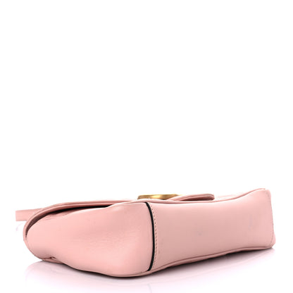 Gucci Calfskin Matelasse Small GG Marmont Shoulder Bag Perfect Pink 4 of 21