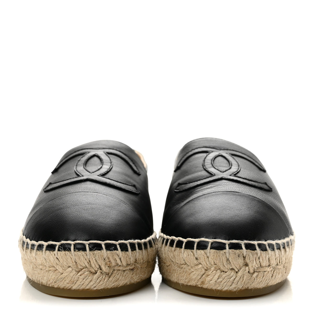 Lambskin CC Espadrilles 39 Black