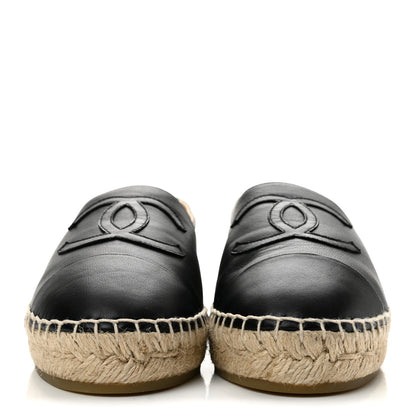 Chanel Lambskin CC Espadrilles 39 Black 3 of 11