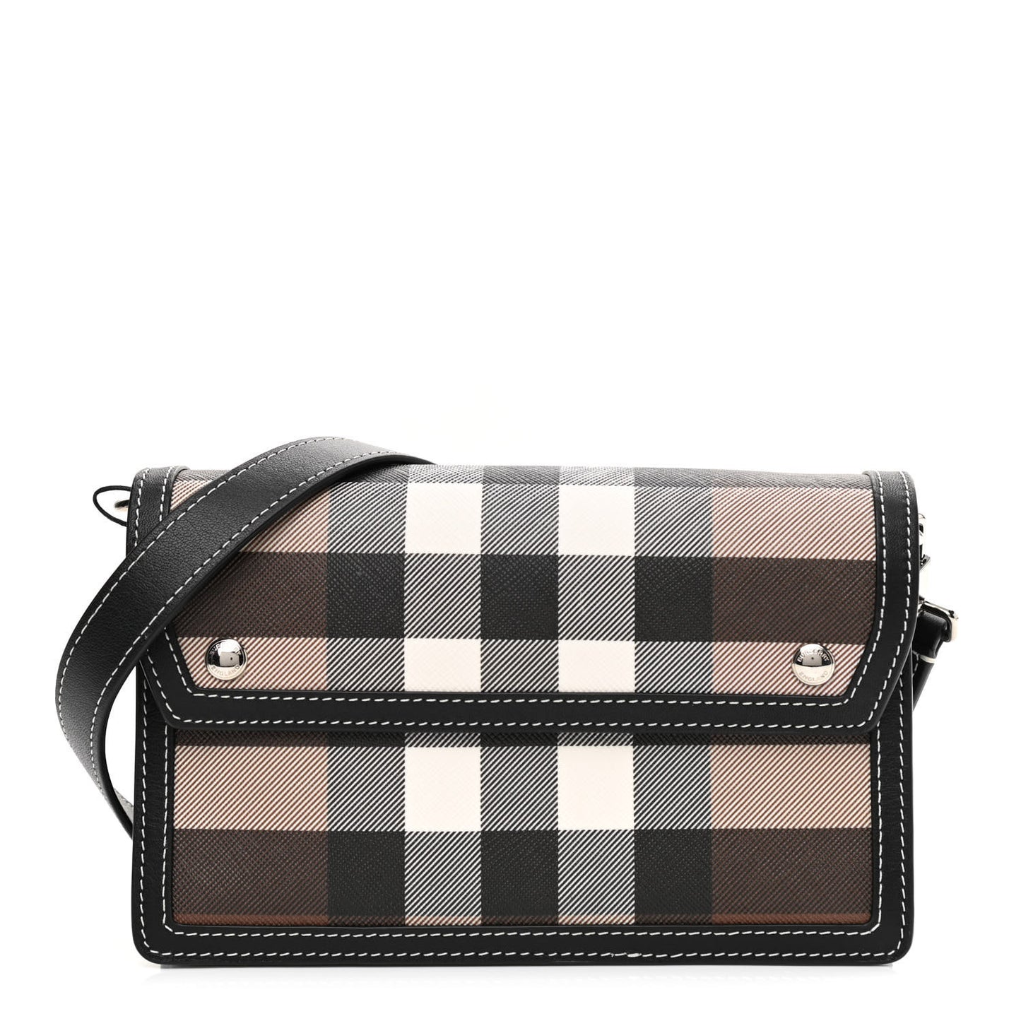E-Canvas Giant Check Oscar Crossbody Dark Birch