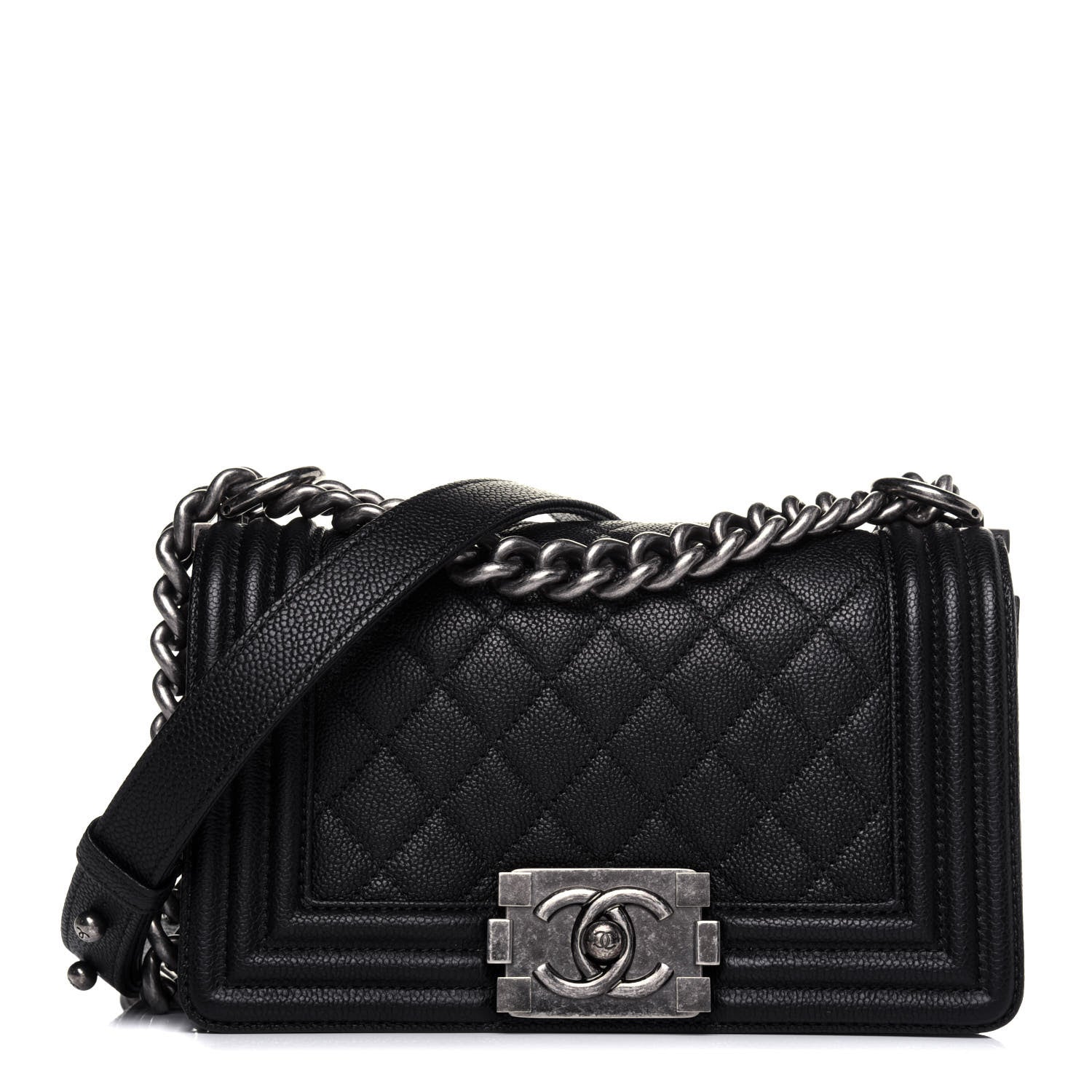 Chanel Caviar Quilted Small Boy Flap Black 1 of 18