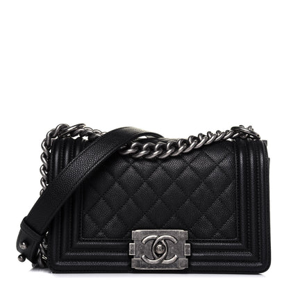 Chanel Caviar Quilted Small Boy Flap Black 1 of 18