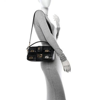 Fendi Shiny Nappa Multipocket Baguette Black 2 of 11