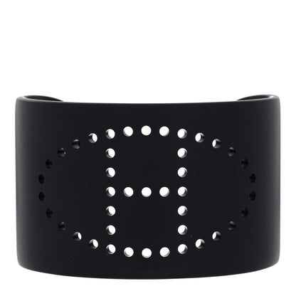 Hermes Aluminium Evelyne Sunset Cuff Bracelet T3 Black 1 of 3