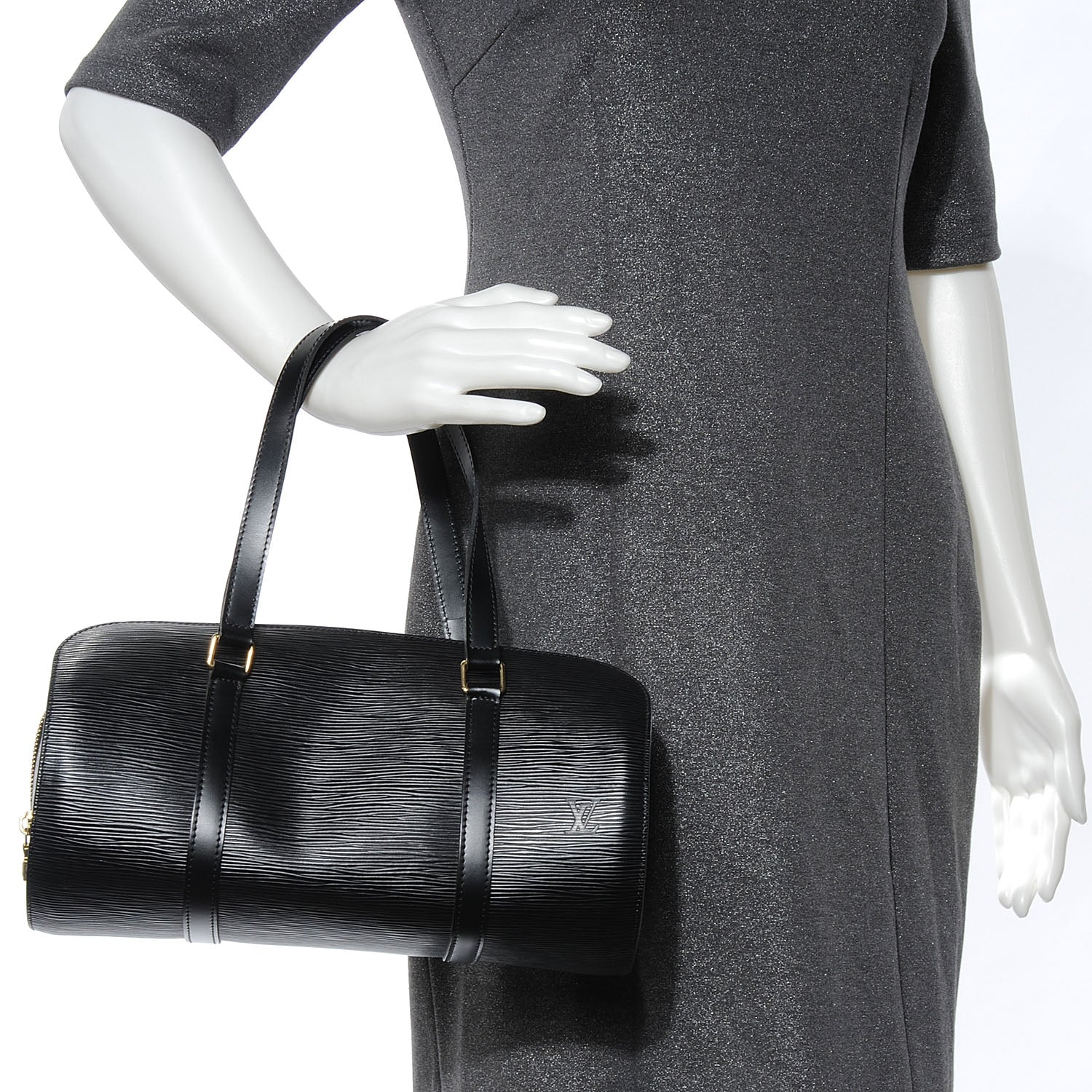 Louis Vuitton Epi Soufflot Black 2 of 9