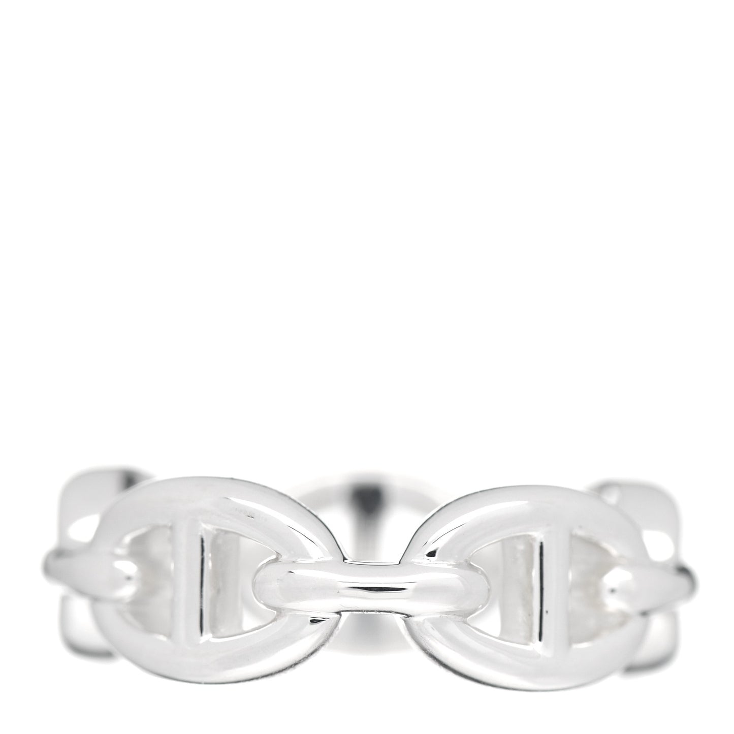 Sterling Silver PM Chaine d'Ancre Enchainee Band Ring 52 6