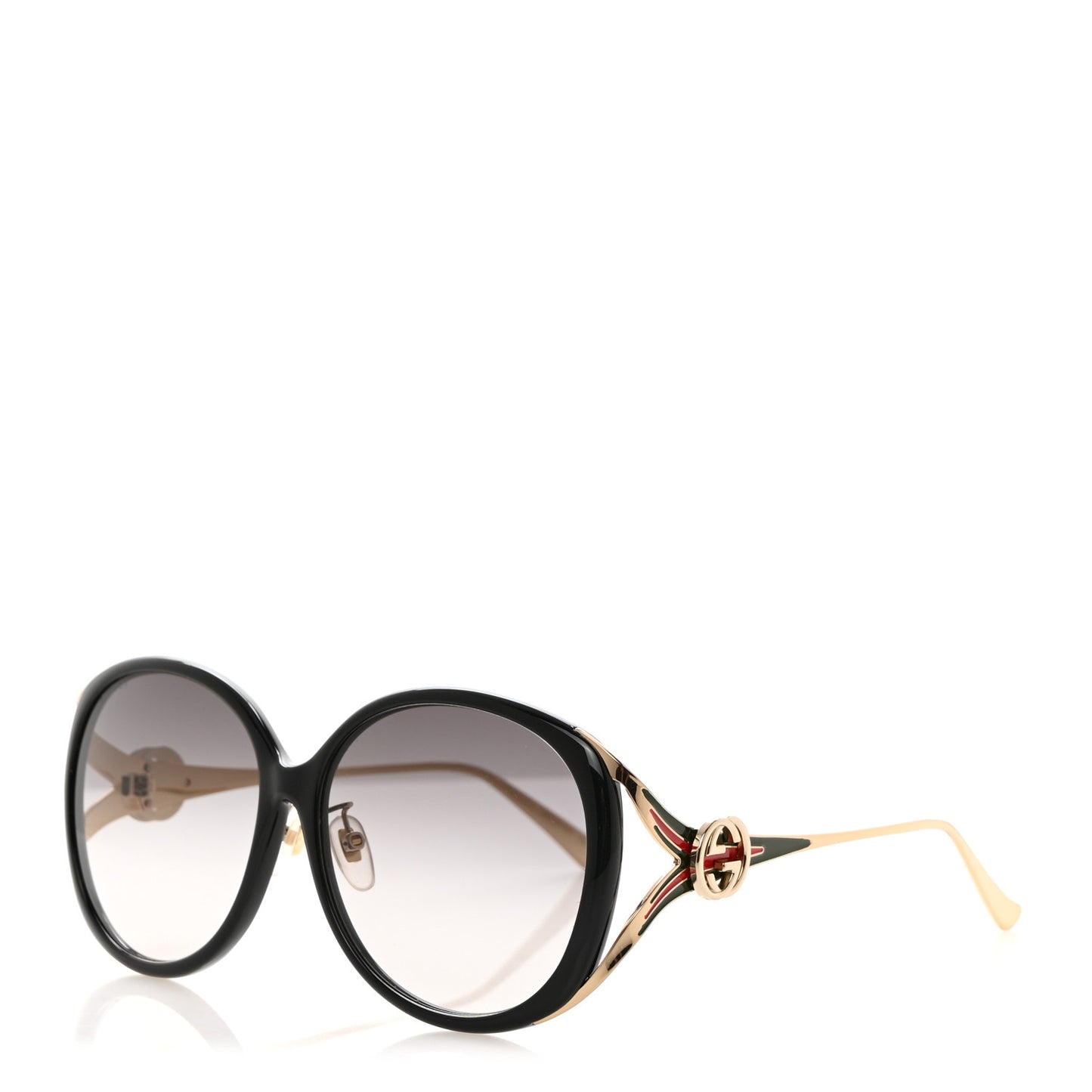 Round Frame Injected GG0226SK Sunglasses Black