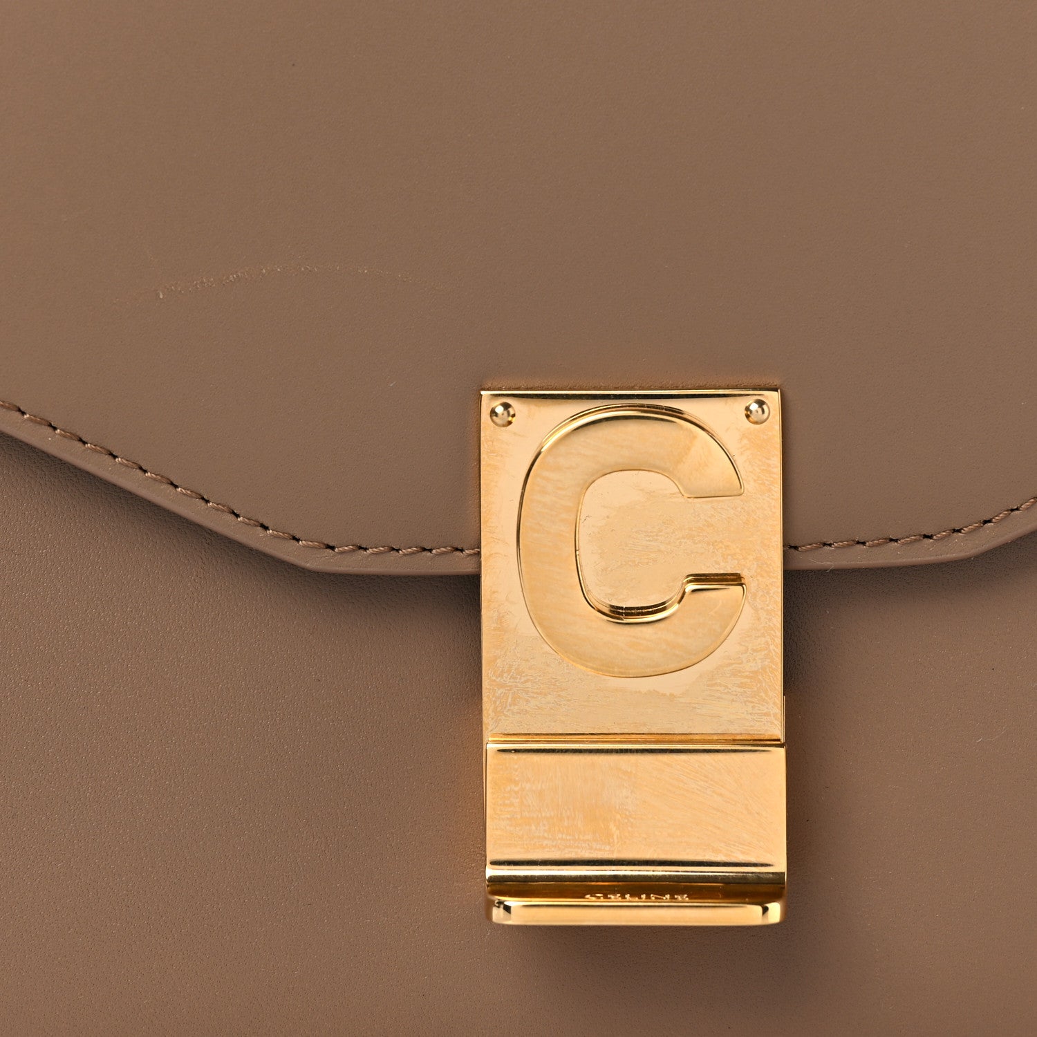 Celine Shiny Calfskin Medium C Bag Light Camel 9 of 9