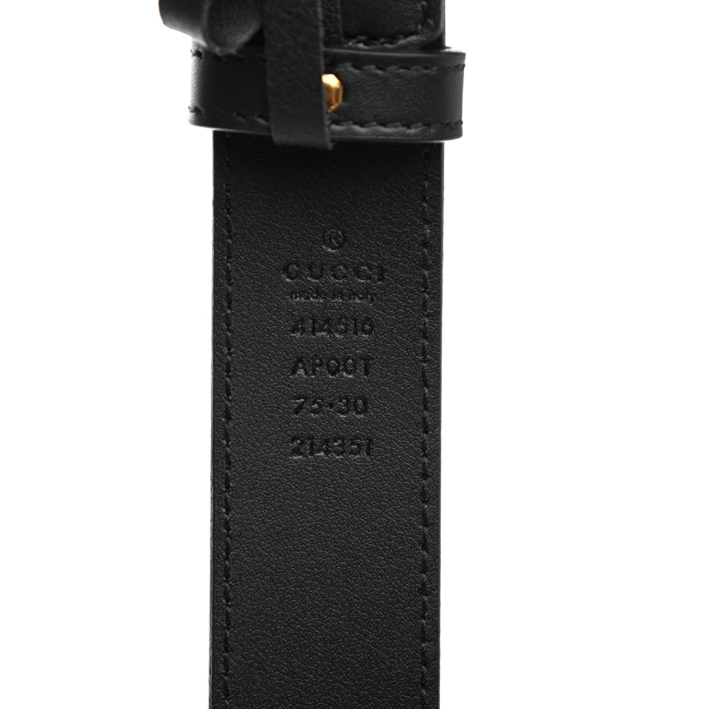 Calfskin Double G 30mm Belt 75 30 Black