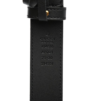 Gucci Calfskin Double G 30mm Belt 75 30 Black 3 of 3