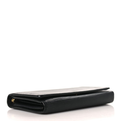 Louis Vuitton Epi Porte-Monnaie Billets Tresor Wallet Black 4 of 7
