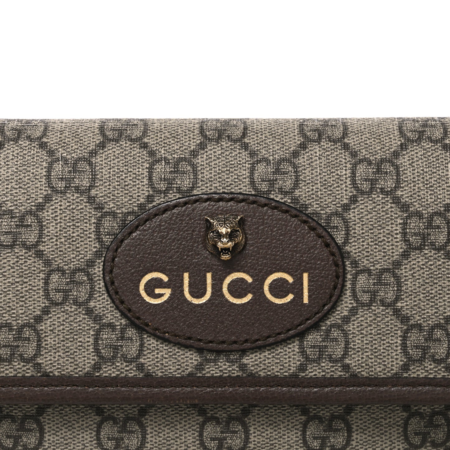 GG Supreme Monogram Neo Vintage Web Belt Bag Brown
