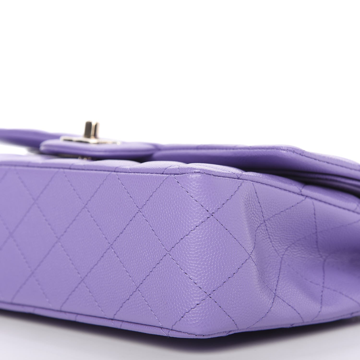 Chanel Caviar Quilted Medium Double Flap Purple 7 of 11