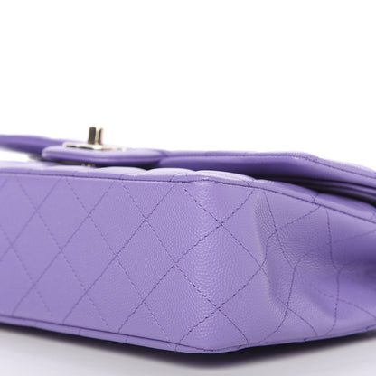 Chanel Caviar Quilted Medium Double Flap Purple 7 of 11