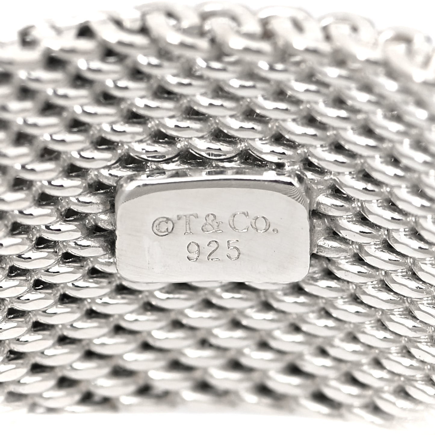 Sterling Silver Somerset Mesh Ring 45 3.25