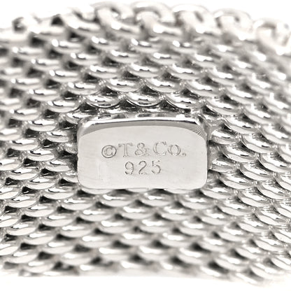 Tiffany Sterling Silver Somerset Mesh Ring 45 3.25 4 of 4