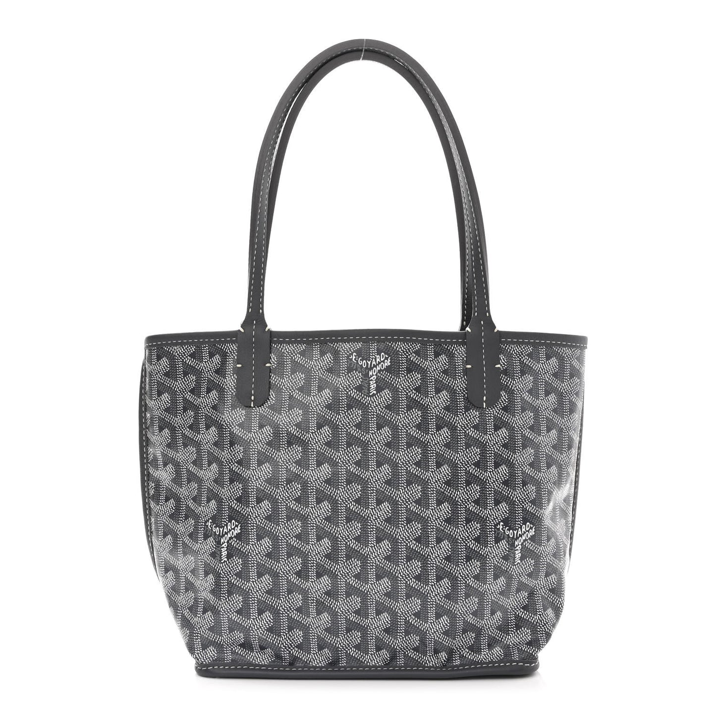 Goyardine Reversible Mini Anjou Grey