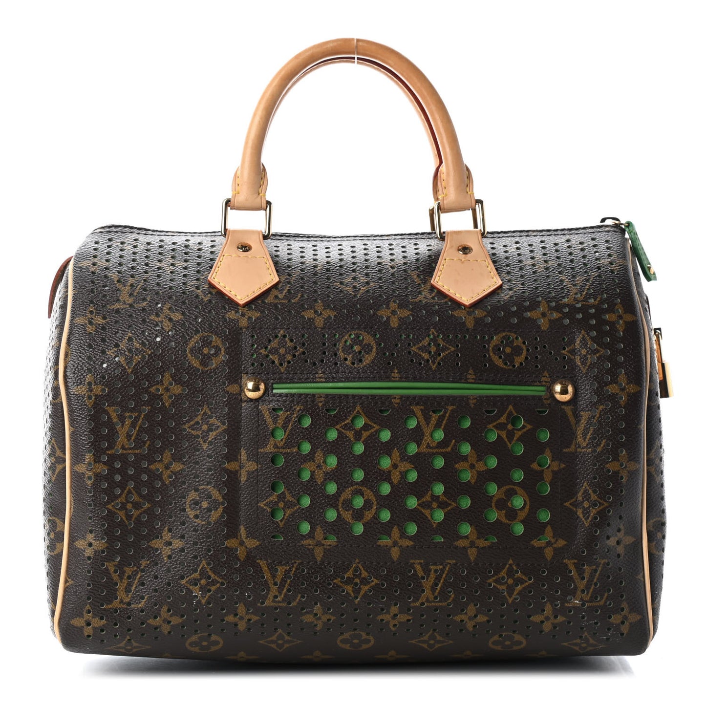 Monogram Perforated Speedy 30 Green