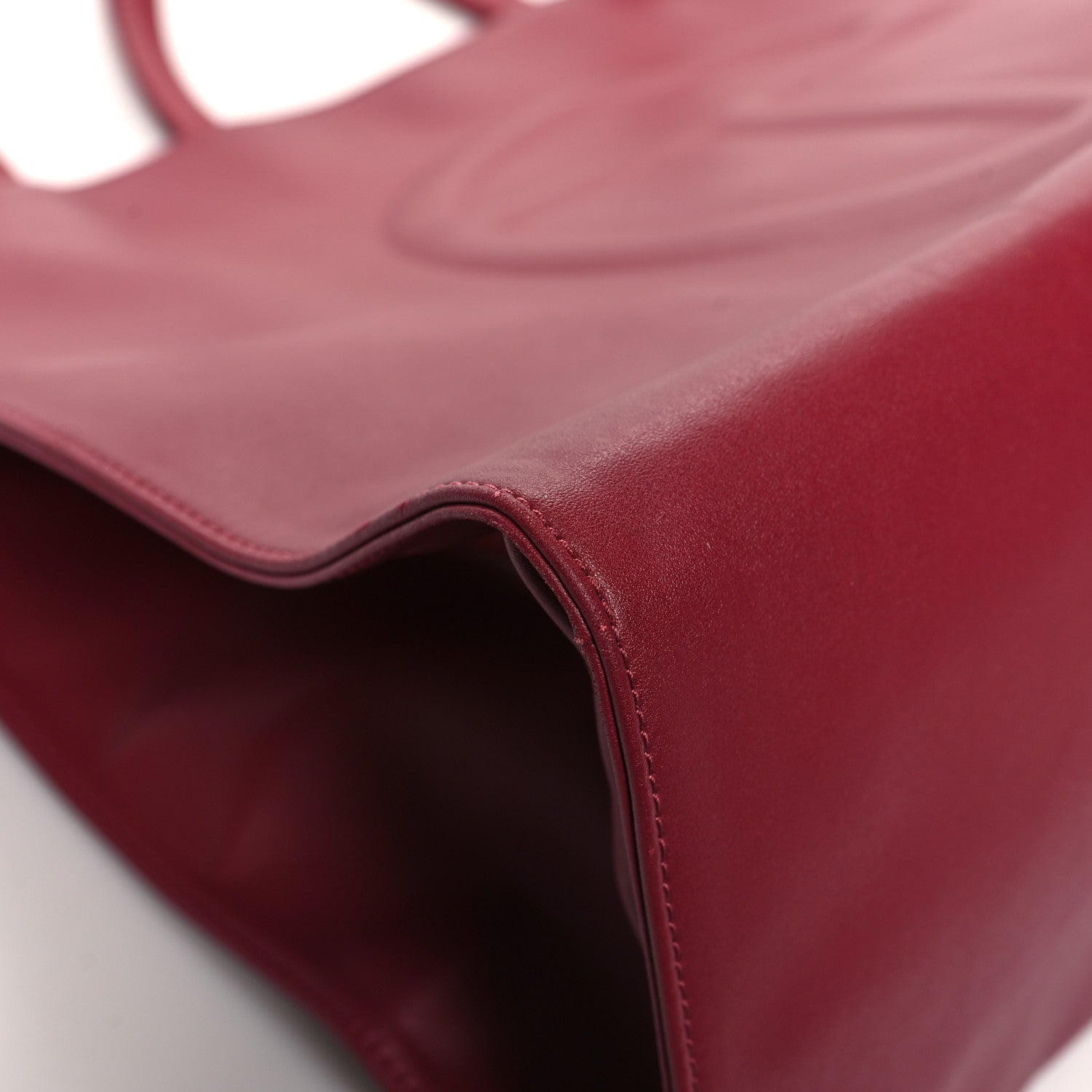 Telfar Vegan Leather Large Shopping Bag Oxblood 8 of 12