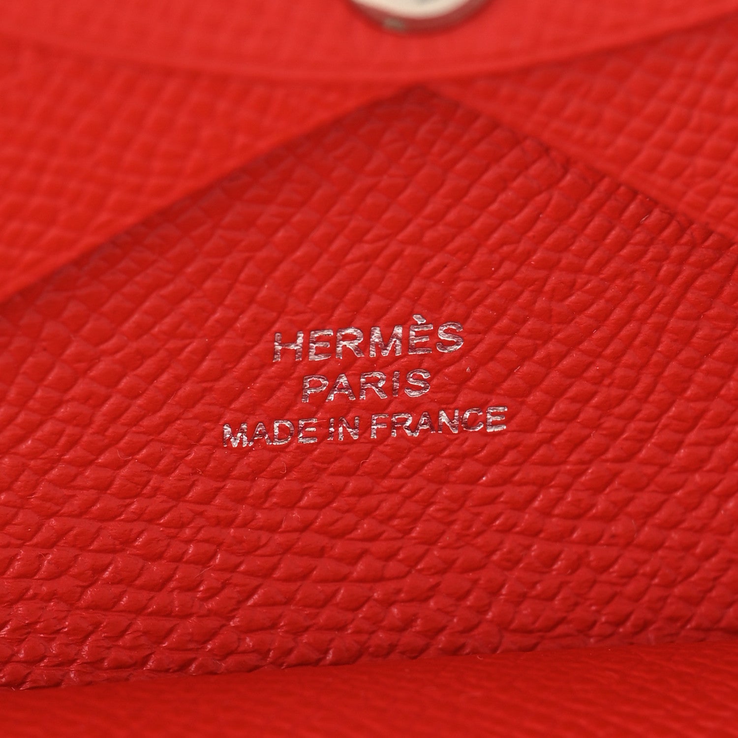 Hermes Epsom Calvi Duo Card Case Rouge De Coeur 7 of 7