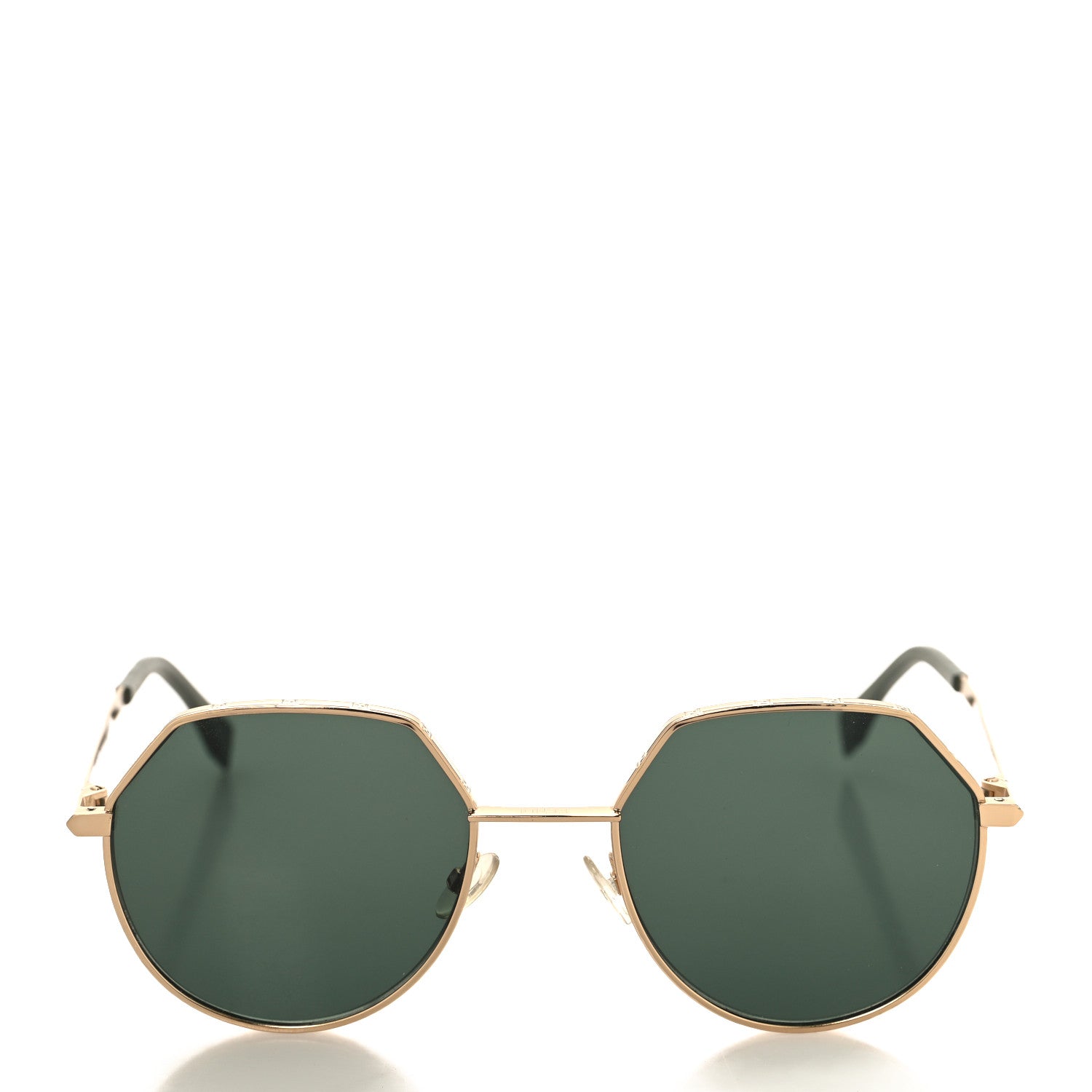 Fendi Metal Sunglasses FF M0029/S Gold Green 2 of 7