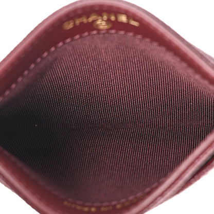 Chanel Caviar Quilted Card Holder Burgundy 5 of 11