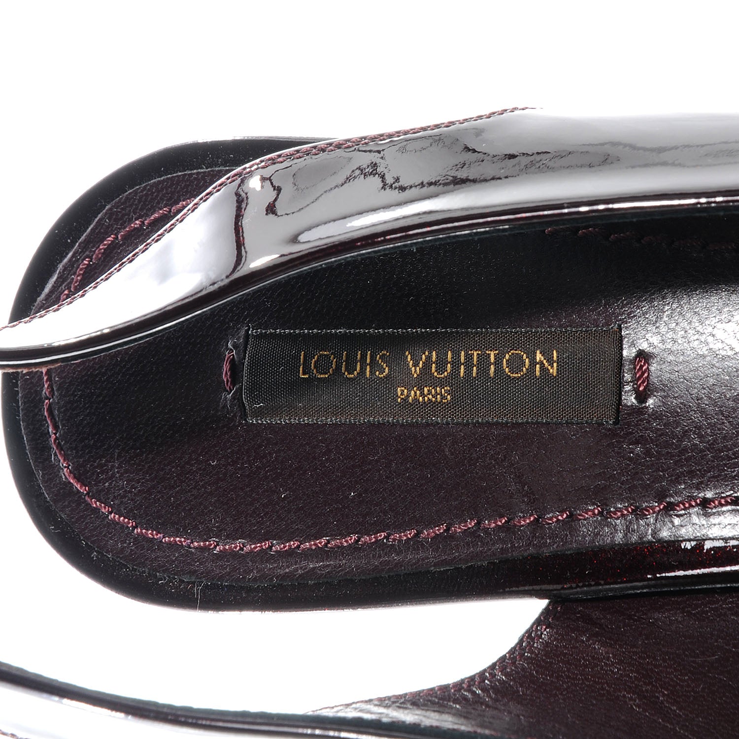 Louis Vuitton Patent Leather Heels 39 Amarante 7 of 7