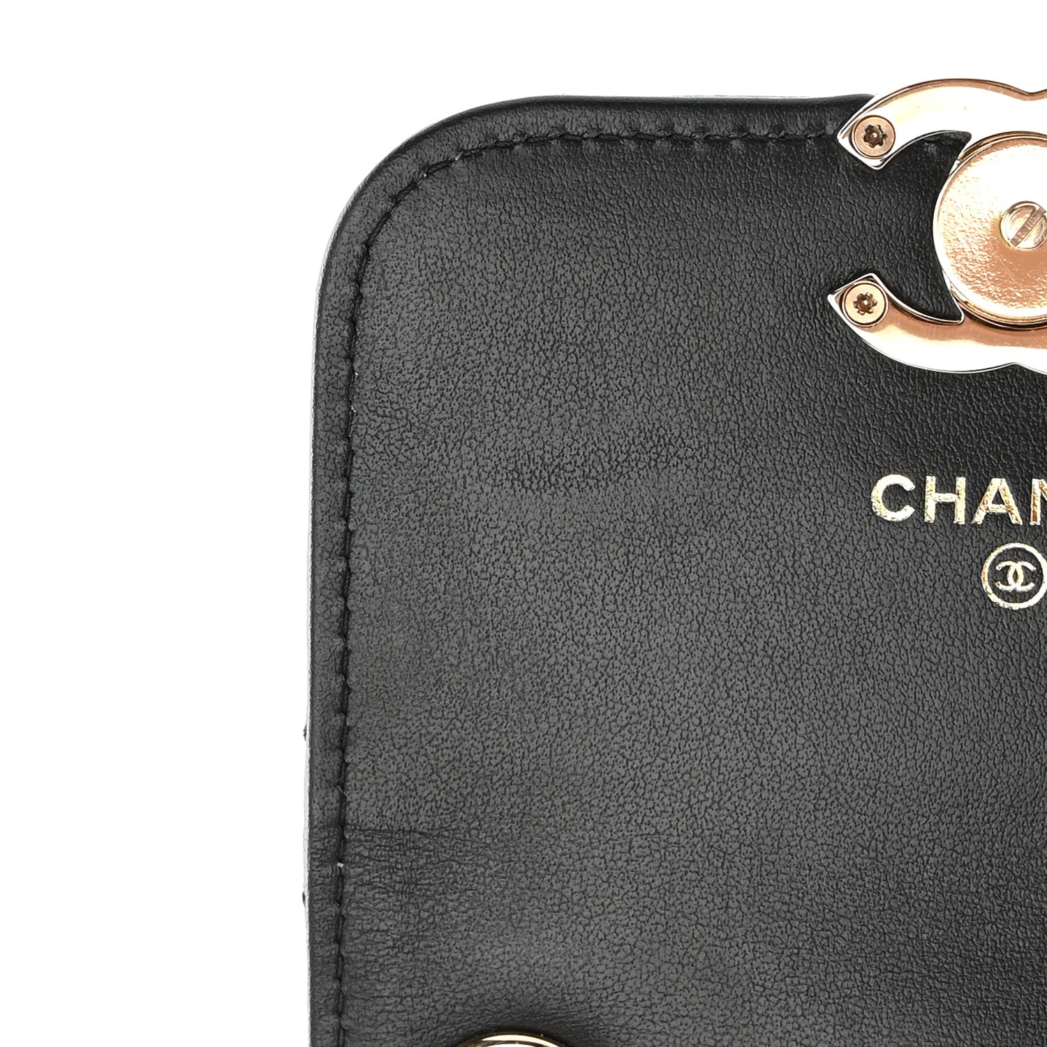 Chanel Calfskin Quilted Clutch with Chain Black 12 of 13