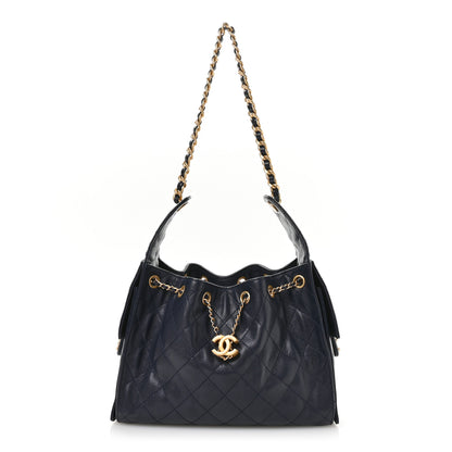 Chanel Caviar Quilted Small Chanel 25 Handbag Dark Navy 1 of 10