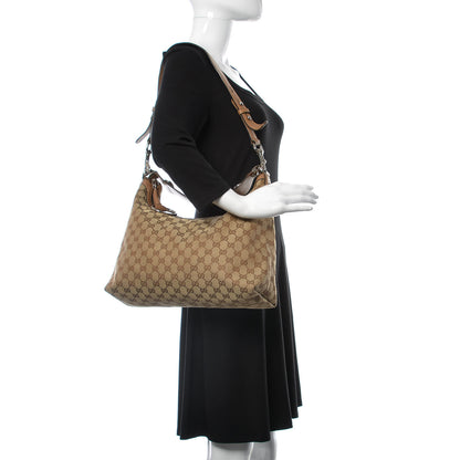 Gucci Monogram Medium Icon Bit Hobo Light Cuir 2 of 10