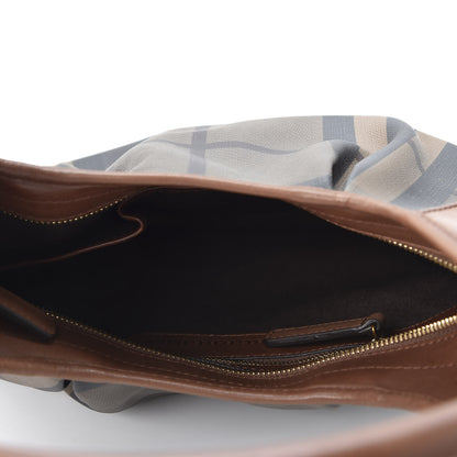Burberry Smoked Check Brooklyn Hobo Tan 4 of 9