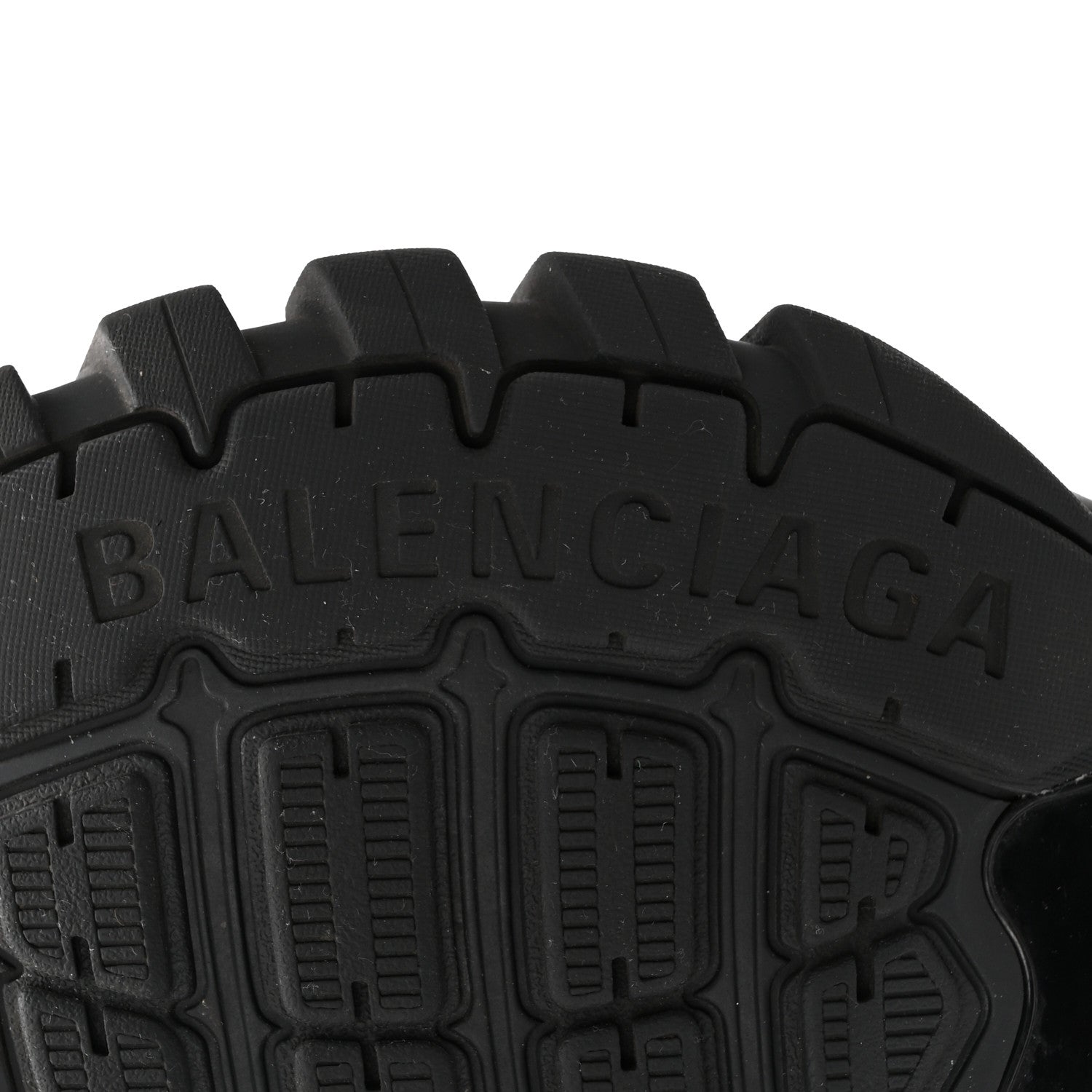 Balenciaga Mesh Nylon Faux Fur Womens Track Hike Sneakers 37 Black 7 of 9
