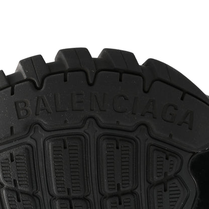 Balenciaga Mesh Nylon Faux Fur Womens Track Hike Sneakers 37 Black 7 of 9