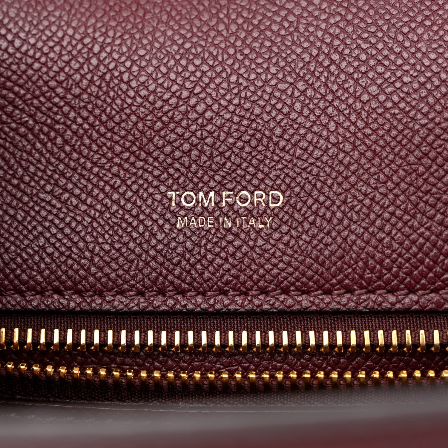 Tom Ford Grained Calfskin Large T Clasp Tara Crossbody Bag Cabernet 6 of 17