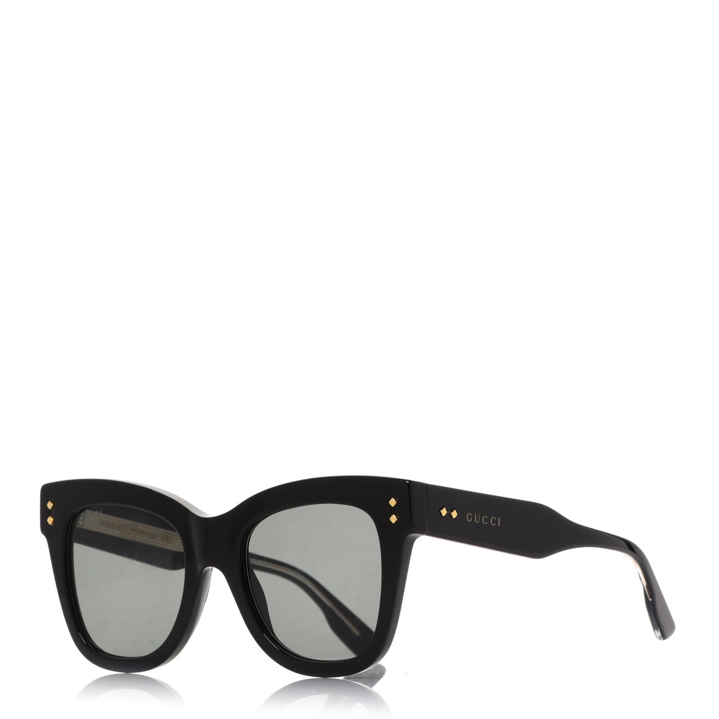 Acetate Square Frame Sunglasses GG1082S Black