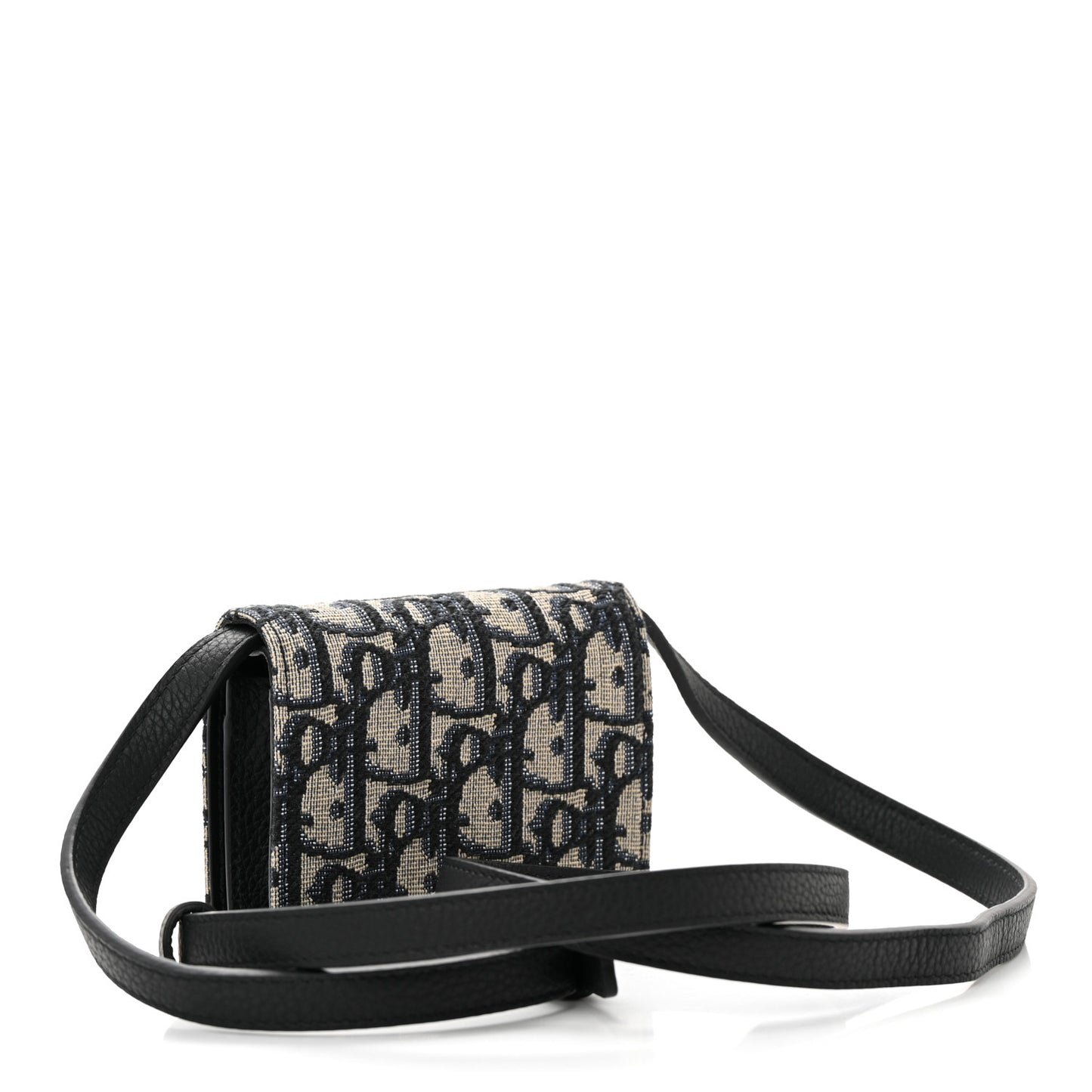 Oblique Nano Strap Pouch Blue