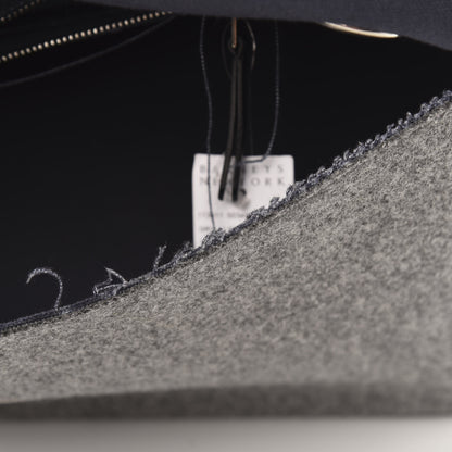 Celine Wool Felt Flap Bag Grey 10 of 14
