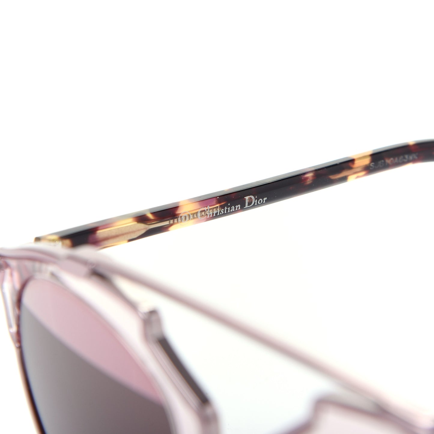 Mirrored So Real Sunglasses Pink Tortoise