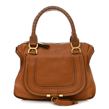 Chloe Calfskin Medium Marcie Satchel Tan 1 of 10