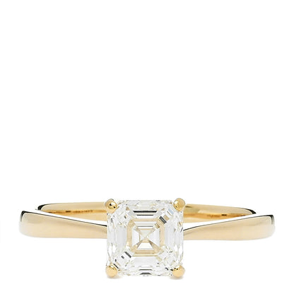 Parker & West by FASHIONPHILE 18K Yellow Gold Diamond 1.03ct Square Emerald Cut Engagement Ring  52 6 1 of 9