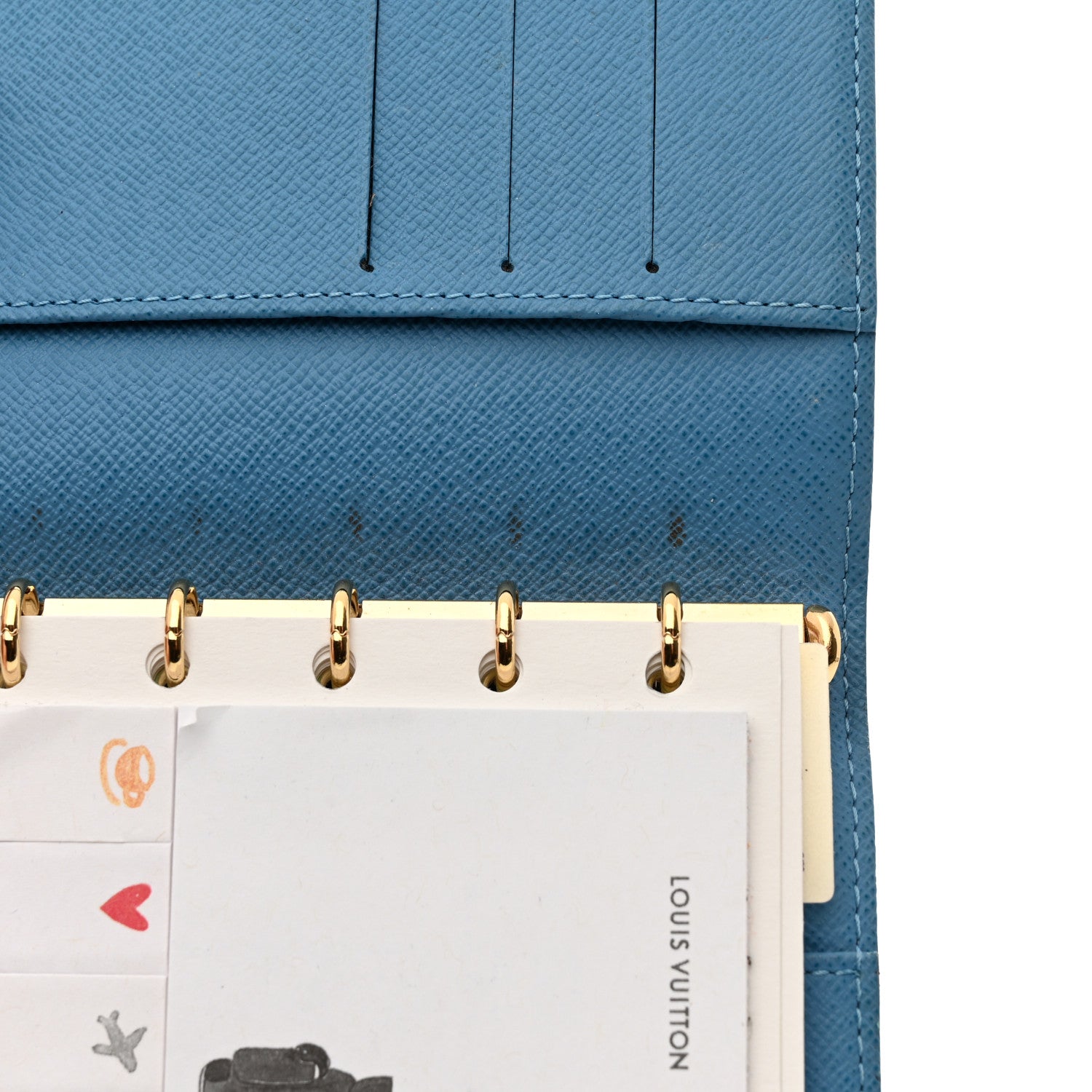 Louis Vuitton Monogram Koala Small Ring Agenda Cover Blue 8 of 9
